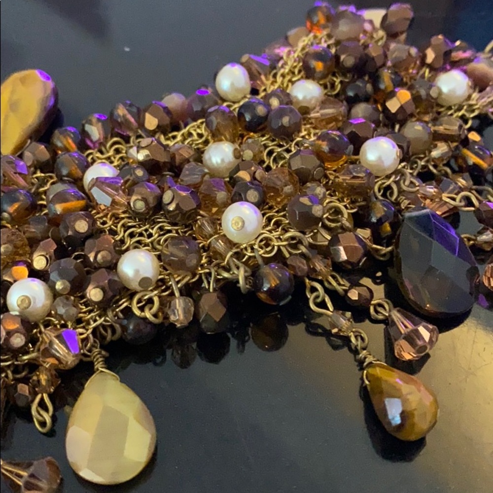Brown beaded bracelet